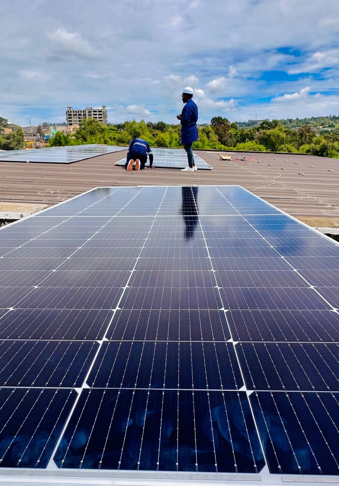 550W solar panels installation for 30kW solar system Kiserian